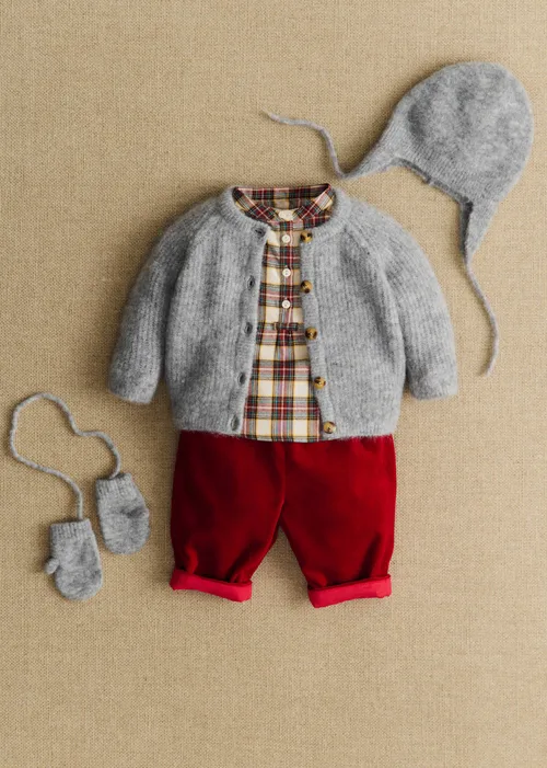 Chemise Sacha - Carreaux Ecru / Rouge — image 3