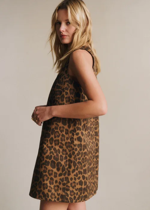 Robe Nicia - Imprimé Winter Leopard Camel — image 4