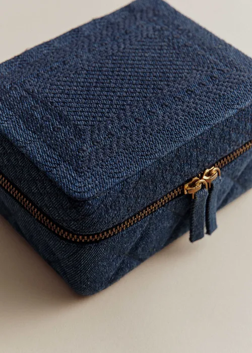 Grand écrin denim brodé - Sézane x SEA NY - Bleu Denim Brodé — image 3