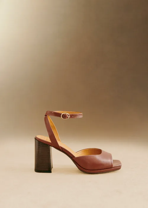 Sandales High Maxine - Camel Lisse — image 5