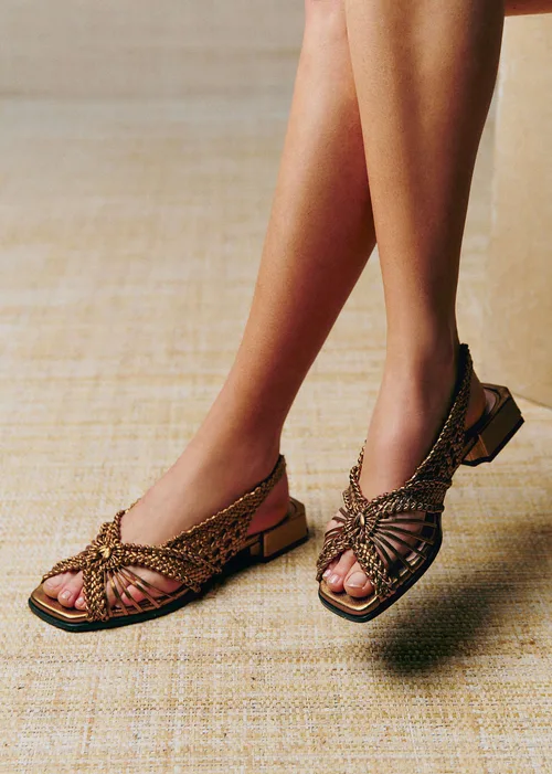 Sandales Martha - CFM Souliers x Éditions Sézane - Métal Bronze — image 7