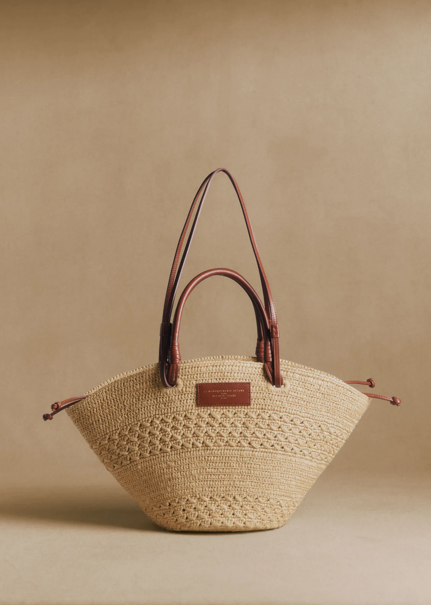 Panier Justine - Raphia Naturel Ajouré