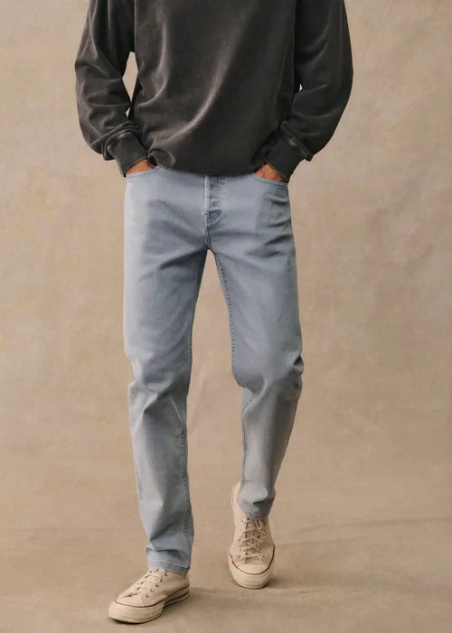 Jean Avi Slim - Bleu Denim Délavé — image 4