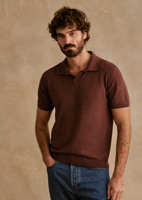 Polo Maille Ezio - Rouille Chiné — image 2