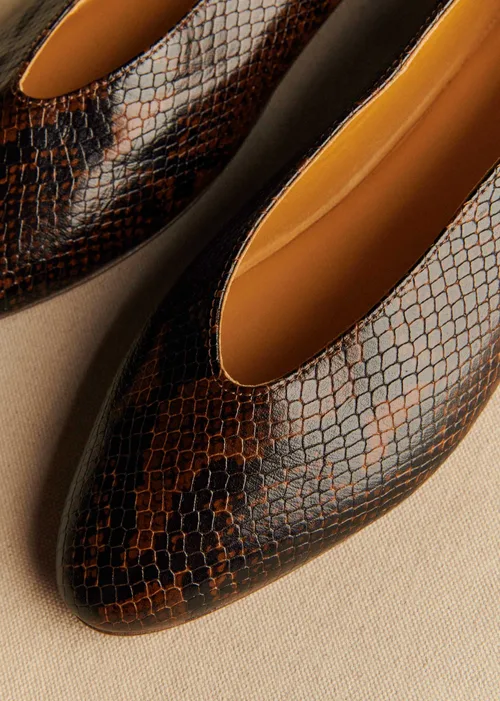Ballerines Low Matilda - Marron Python — image 4