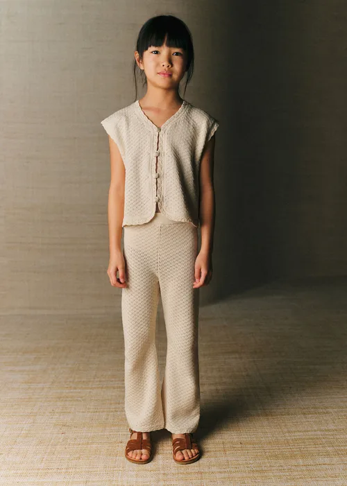 Pantalon Maille Paolo - Ecru — image 4
