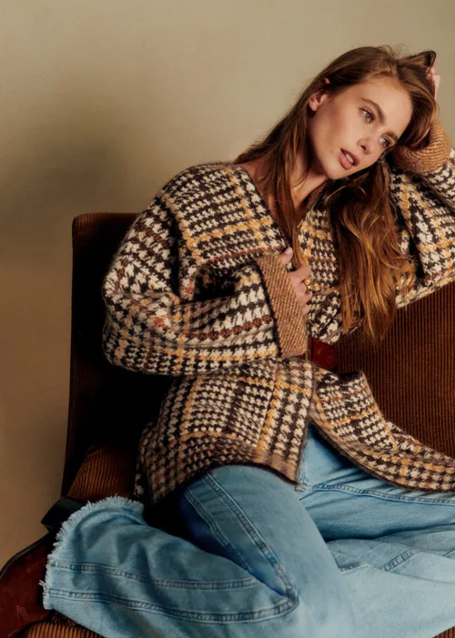 Veste Oscar - Pied de Poule Marron — image 4