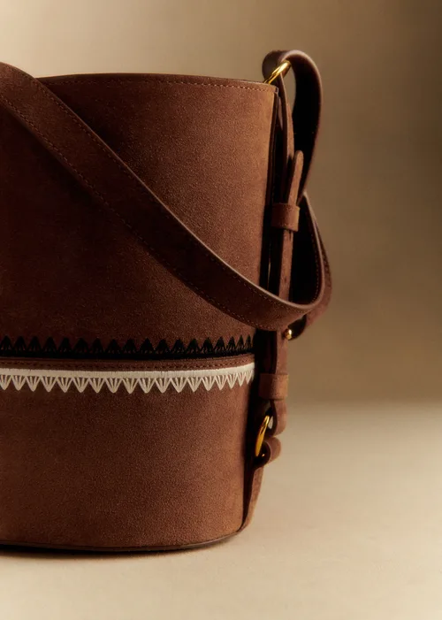 Sac Gary - Sézane x Baziszt - Choco Broderie — image 6