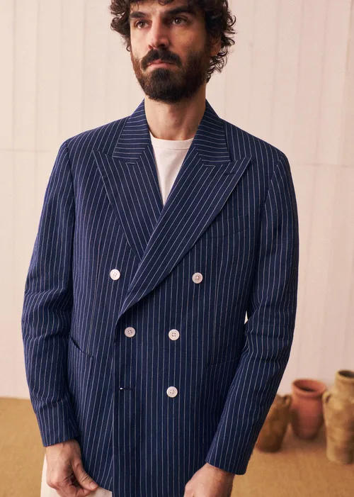Veste Hampton - Marine Rayures Blanches — image 7