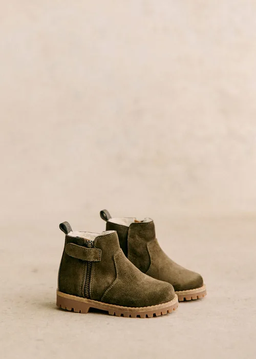 Bottines Elio - Kaki / fourré