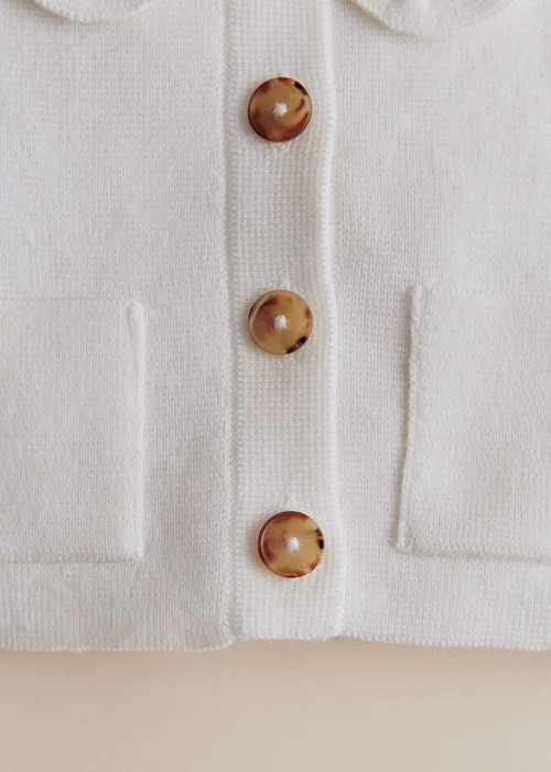 Gilet Betty Fantaisie - Ecru — image 4