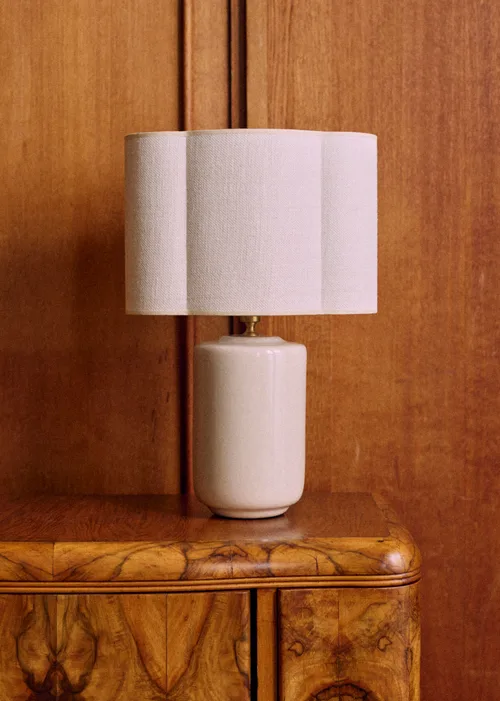 Lampe Mezzo - Crème - Abat-jour Boléro - Jute Écru — image 6