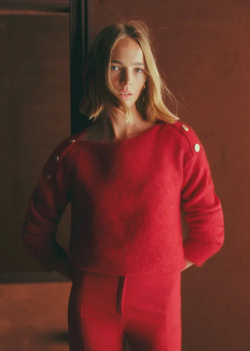 Pull Milann - Rouge Carmin — image 4