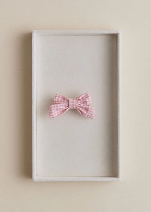 Petite Pince Noeud - Vichy Rose