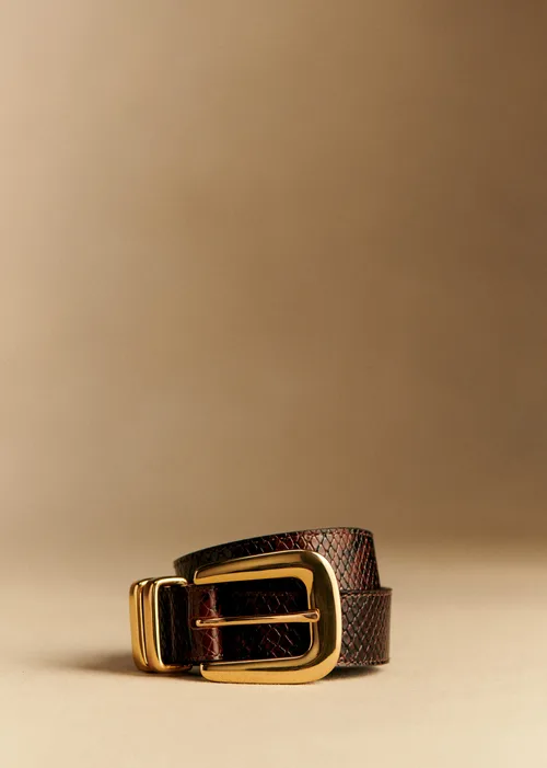 Ceinture Oria - Marron Python