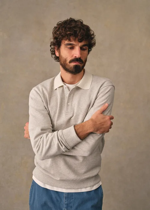 Sweatshirt Navi - Gris Chiné — image 5
