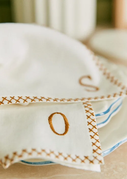 Serviette Monogramme - lettre O — image 3