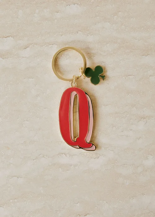 Porte-Clé Abécédaire - Lettre Q - Rouge — image 2