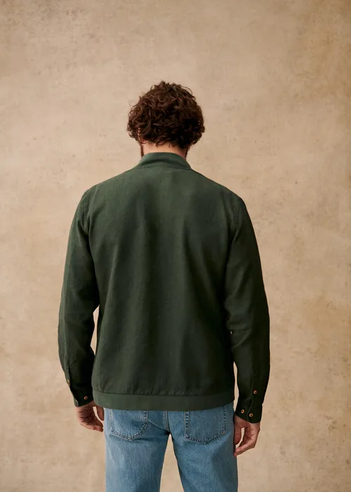 Surchemise Ellis Lin - Vert Foncé — image 3