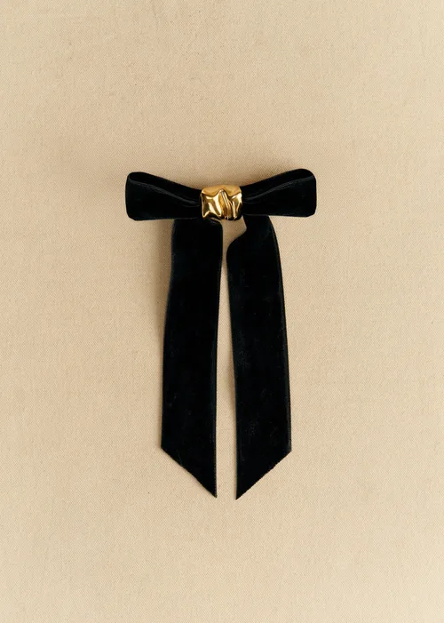Barrette Mégane - Noir Doré