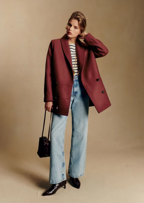 Manteau James - Bordeaux Foncé — image 3