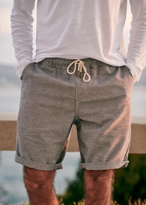 Short Olson - Marine / Ecru