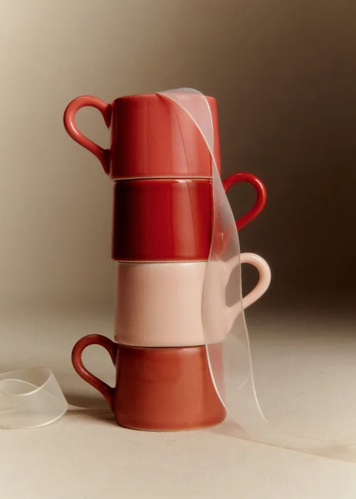 Coffret de 4 tasses expresso - Rose — image 5