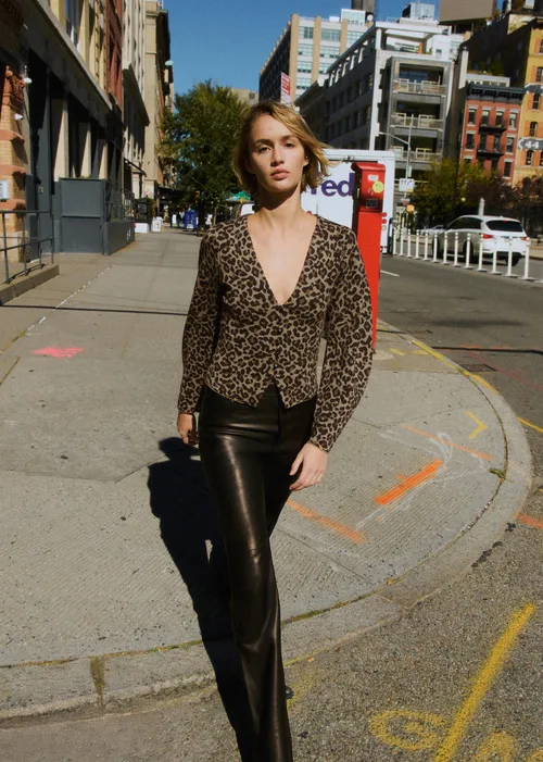 Gilet Anouck - Jacquard Leopard — image 4