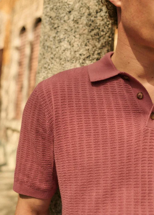 Polo Maille Pablo - Vieux Rose — image 3