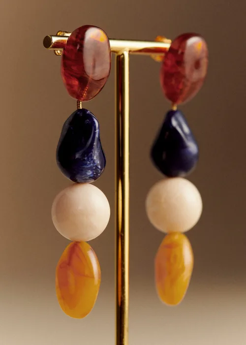 Boucles d'oreilles Sabrina - Bleu Multi — image 3