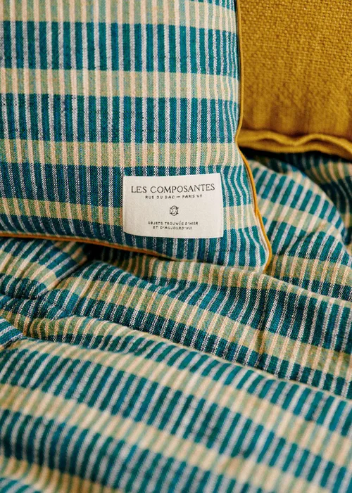 Coussin Tissé Pianissimo - Petit modèle - Bleu — image 5