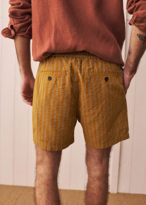 Short Beckett - Moutarde Rayures Grises — image 4