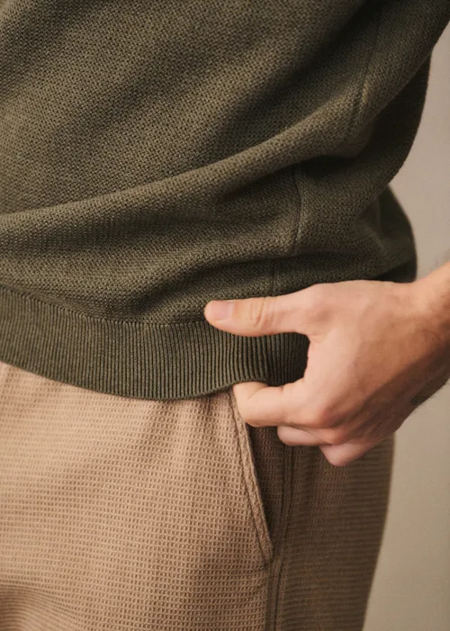 Polo Maille Sawyer - Kaki Chiné — image 4