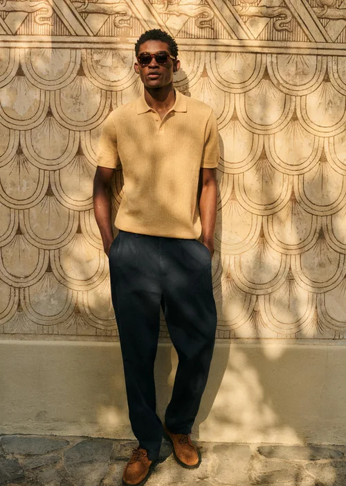 Polo Maille Devan - Jaune Pastel — image 7