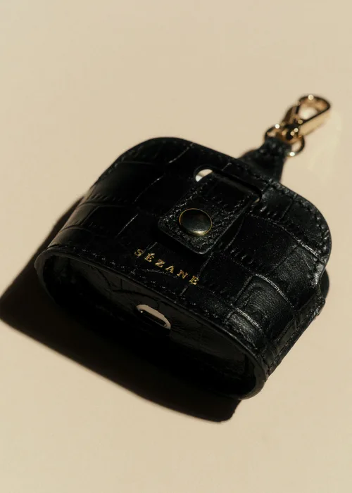 Etui AirPods Victor - Noir Croco — image 3