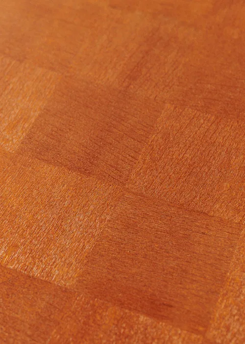 Table à manger avec plateau damier marqueterie vintage - Chêne — image 6
