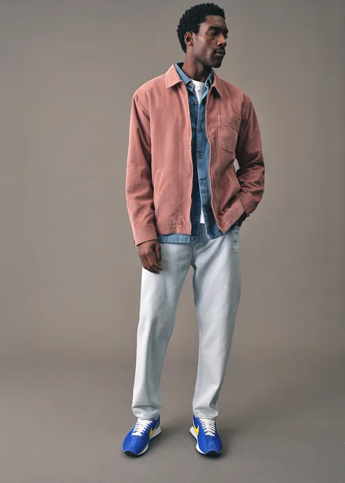 Veste Benson Velours Côtelé - Vieux Rose — image 7