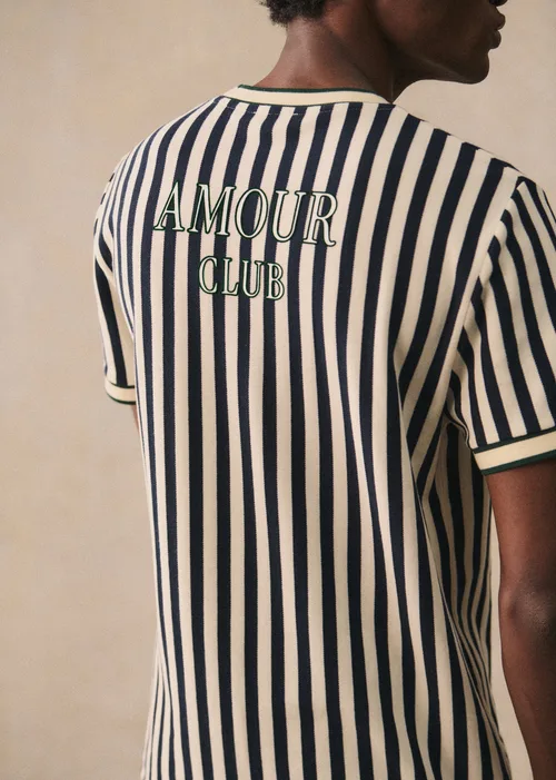 T-Shirt Waller Amour Club - Marine / Écru — image 3