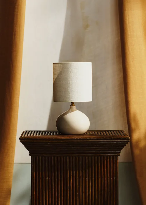 Lampe Banjo petit modèle - Écru - Abat-jour Dolce - Jute Écru — image 4