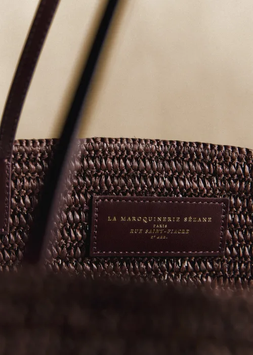 Panier Maia - Raphia Choco Ajouré — image 3