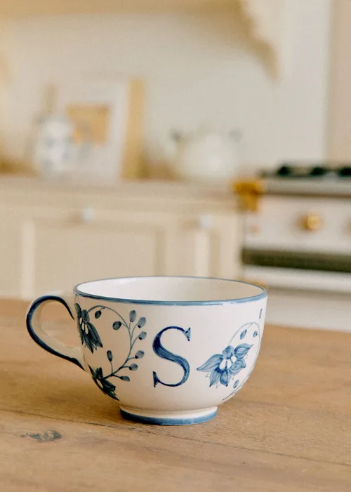 Tasse Poème - Bleu orage - Lettre S — image 3