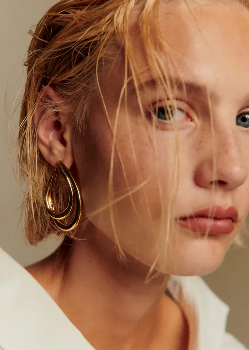 Boucles d'oreilles Gina - Doré — image 6