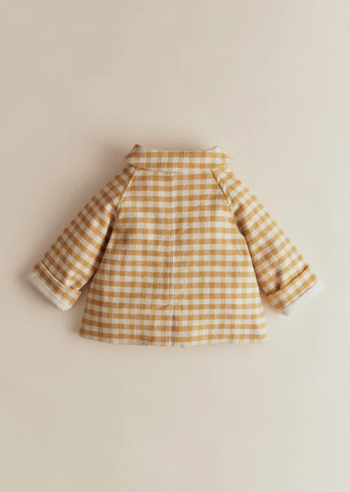Manteau Polla - Carreaux Vichy Ocre Ecru — image 5