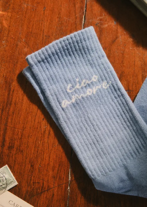 Chaussettes Ciao Amore - Bleu — image 3