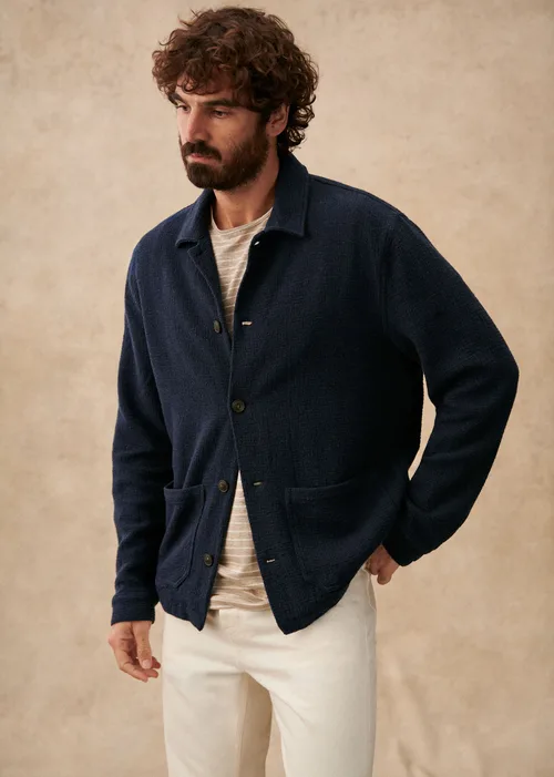 Veste Irwin - Marine texturé — image 5