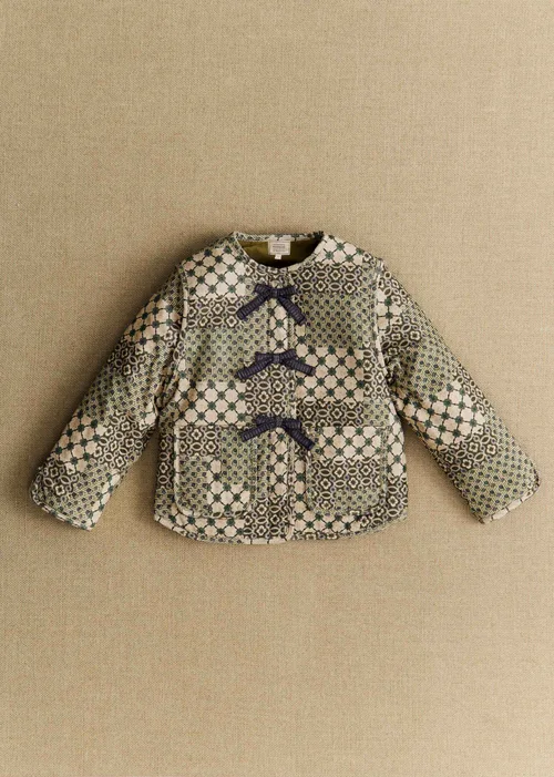 Manteau Sari - Petit Sézane x Antoinette Poisson - Imprimé Patchwork Dominote — image 3