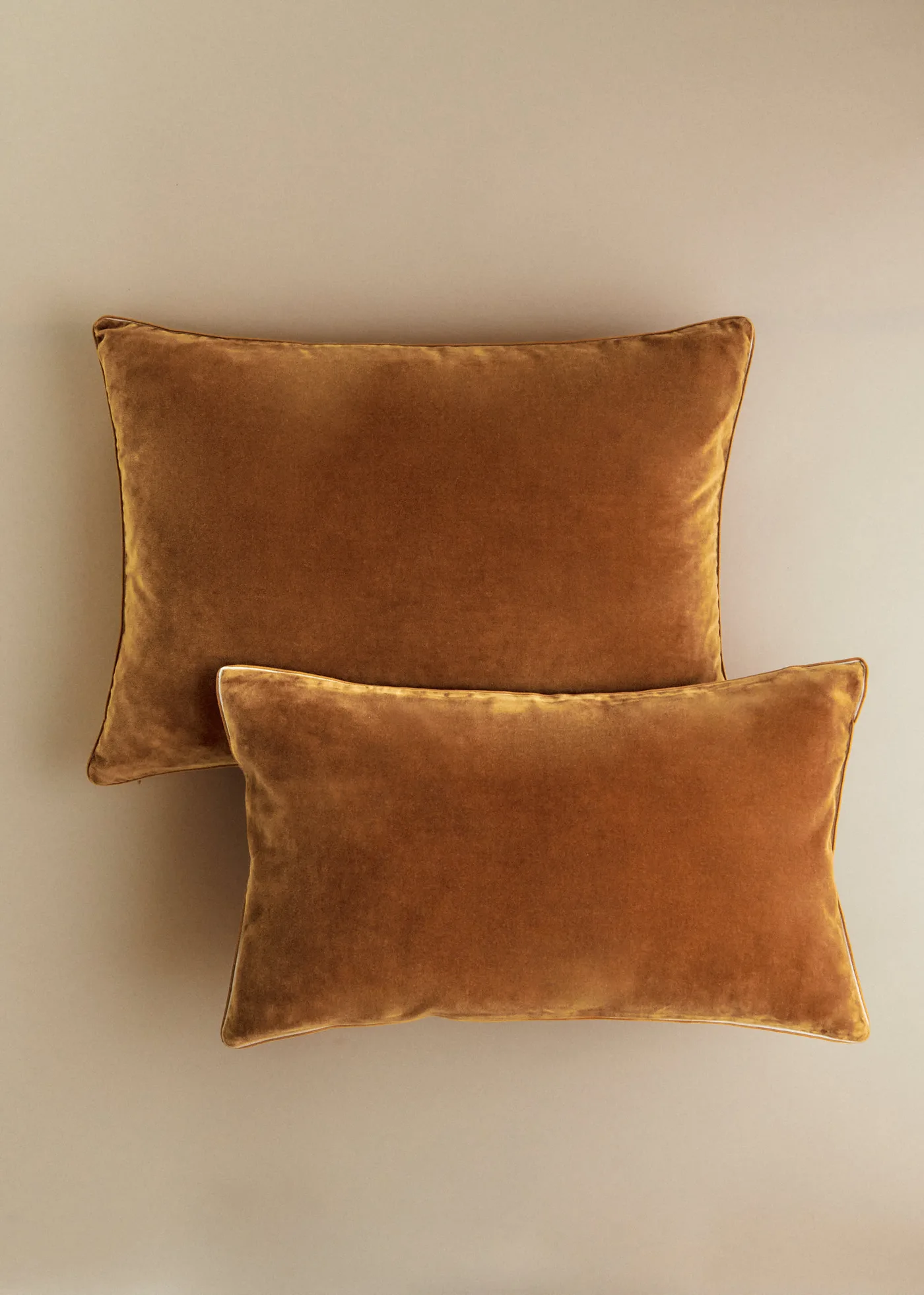 Coussin Velours Édition - Petit modèle - Caramel