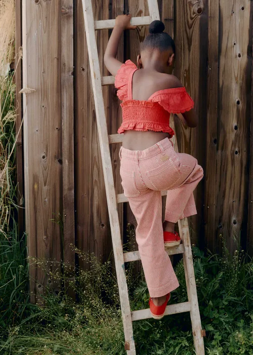 Pantalon Anton - Rouge Rayé — image 6