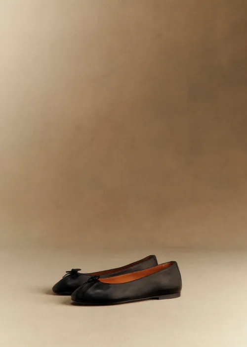 Ballerines Low Agathe - Noir Lisse — image 4