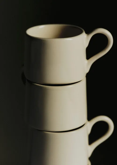 Coffret de 4 tasses expresso - Ecru — image 2